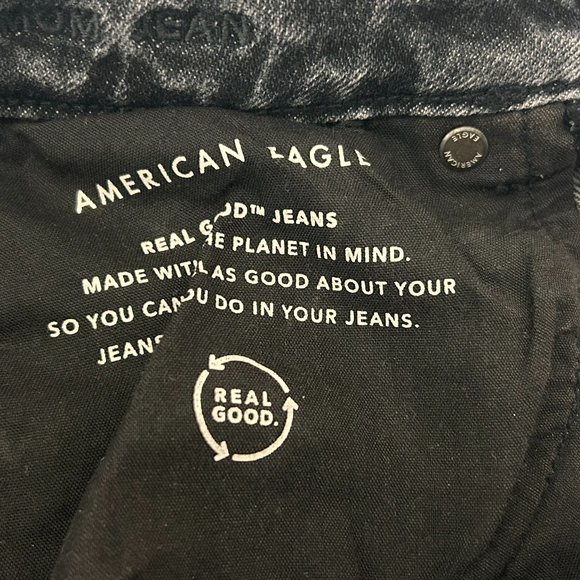 American Eagle AG Ripped Mom Jeans High Waisted 00 Short - Picture 4 of 4